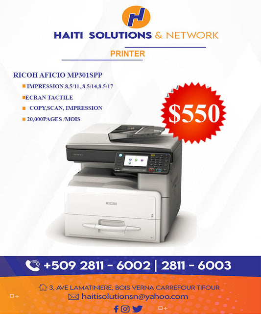 RICOH AFICIO MP301SPP printer